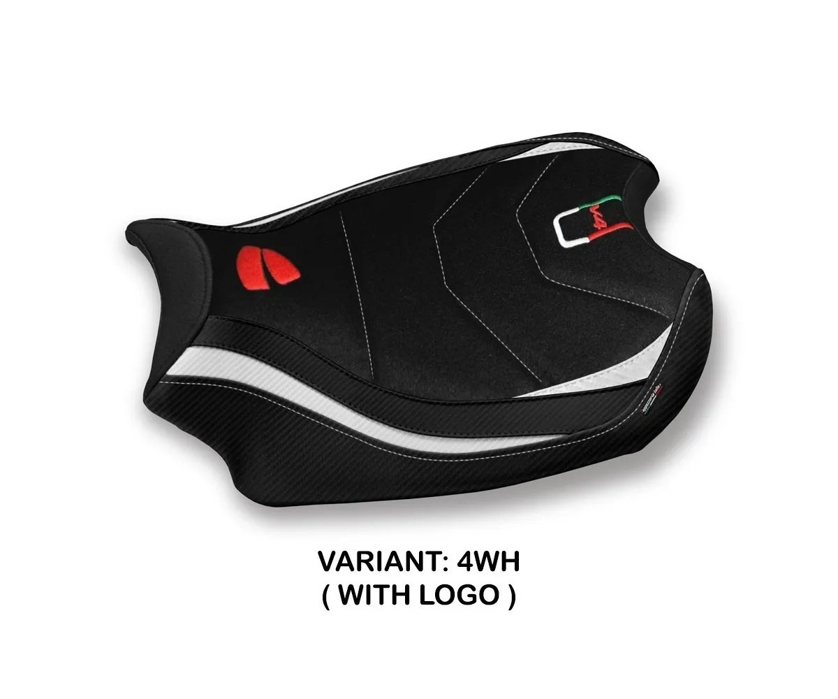 Seat saddle cover Smila Ultragrip White TPZ DUCATI PANIGALE V4 2018 2026 U5