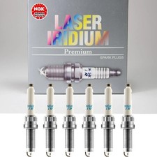 Genuine NGK Laser Iridium Spark Plug 6PCS Set for 2017-2023 Audi/ Porsche V6