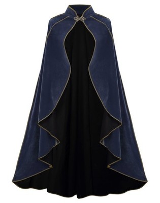 Medieval Cloak for Women Rolled Up Cape Halloween Cosplay Costumes