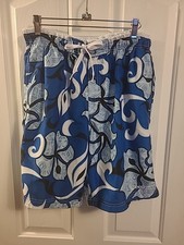 Men's Tropical Floral Speedo Swim Trunks Shorts Men's Size Medium
