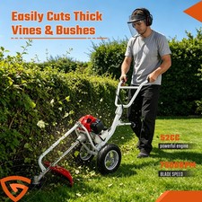 Wheeled Brush Cutter high-performance New 7500rpm Trimmer Split Shaft Grass