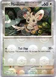 Minccino 075/086 Reverse Holo Scarlet & Violet Black Bolt