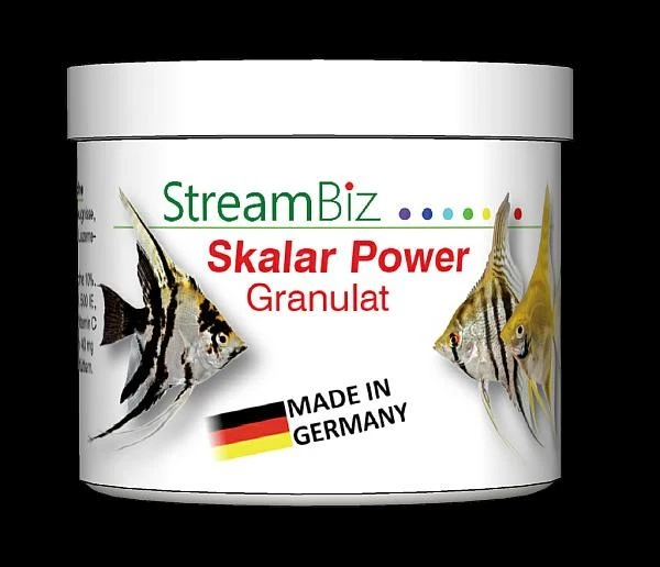 StreamBiz Skalar Power Granulat Größe M, Alleinfutter für Cichliden