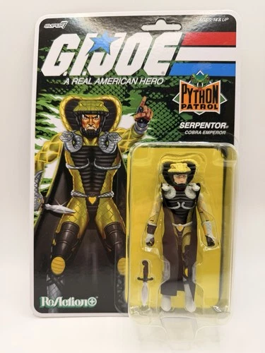GI JOE G.I. SUPER7 Reaction Python Patrol SERPENTOR O-Ring 3.75 Figure Target