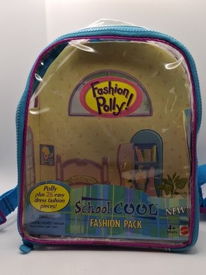Fashion Polly School Cool Fashion Pack Backpack With Zipper + MISC Accessories