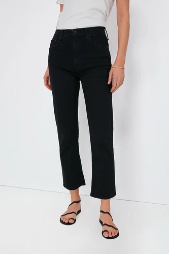 Mother Jeans High Waisted Rider Ankle in Not Guilty Sz 30W, 27L Straight Leg Zip