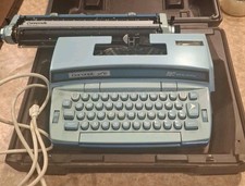 Smith Corona Baby Blue Coronet Super 12 Electric Typewriter & Case, 1960s thumbnail