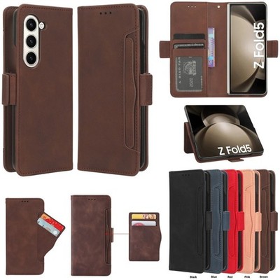 For Samsung Galaxy Z Fold 7 6 5 4 2 Magnetic Leather Flip Card Wallet Case Cover