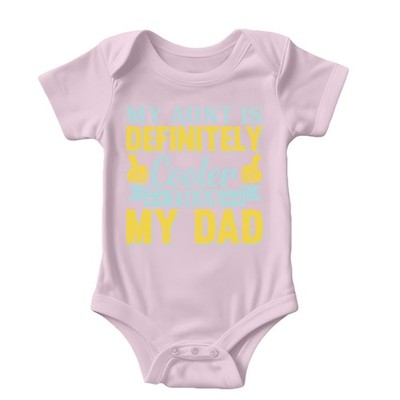Meine Tante ist definitiv cooler als mein Vater Tante Humor lustiger Baby Body