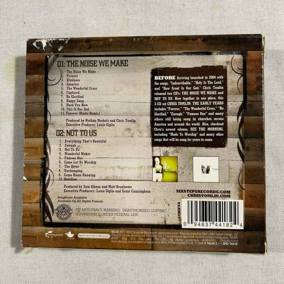 Chris Tomlin The Early Years 2 CD Pack 2002 - Image 2 of 4