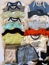 Baby Boys Clothes Lot 3-6 Months 40 Piece Bundle Mix Brands