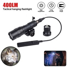 Hunting M300B White Light LED Flashlight Torch 20mm Rail with Tactical Switch US