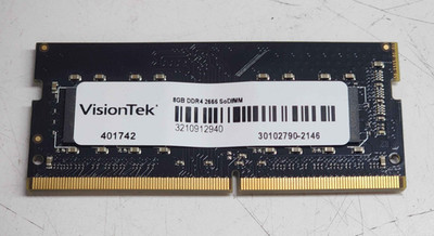 VisionTek 8GB DDR4 2666 SoDIMM BER20978 Laptop Memory
