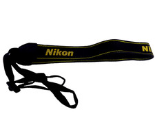 Nikon D Original Neck Shoulder Strap Genuine Yellow Black Excellent from Japan G