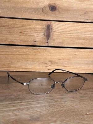 Vintage Rodenstock Titanium Eyeglasses R 4283 C 140 Oval Gray Metal Japan