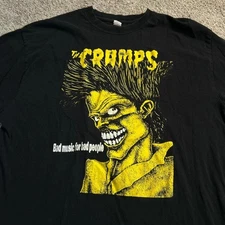 The Cramps Bad Music For Bad People Short sleeve Unisex T shirt Remake S-5XL