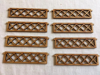 8x Ersatzträger für Bausätze. Zug. 3mm X 85mm X 20mm. Spur OO/HO Eisenbahn 1:76