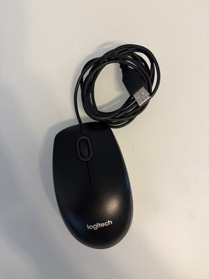 Logitech B100 Optical USB-Maus Schwarz Kabelgebunden Guter Zustand