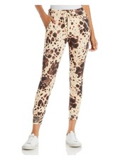 N: PHILANTHROPY Womens Cuffed Pants Beige Zippered Elastic Waist Drawstring S