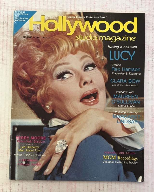 HOLLYWOOD STUDIO MAGAZINE AUGUST 1981 VOLUME 14 #12 LUCILLE BALL VINTAGE