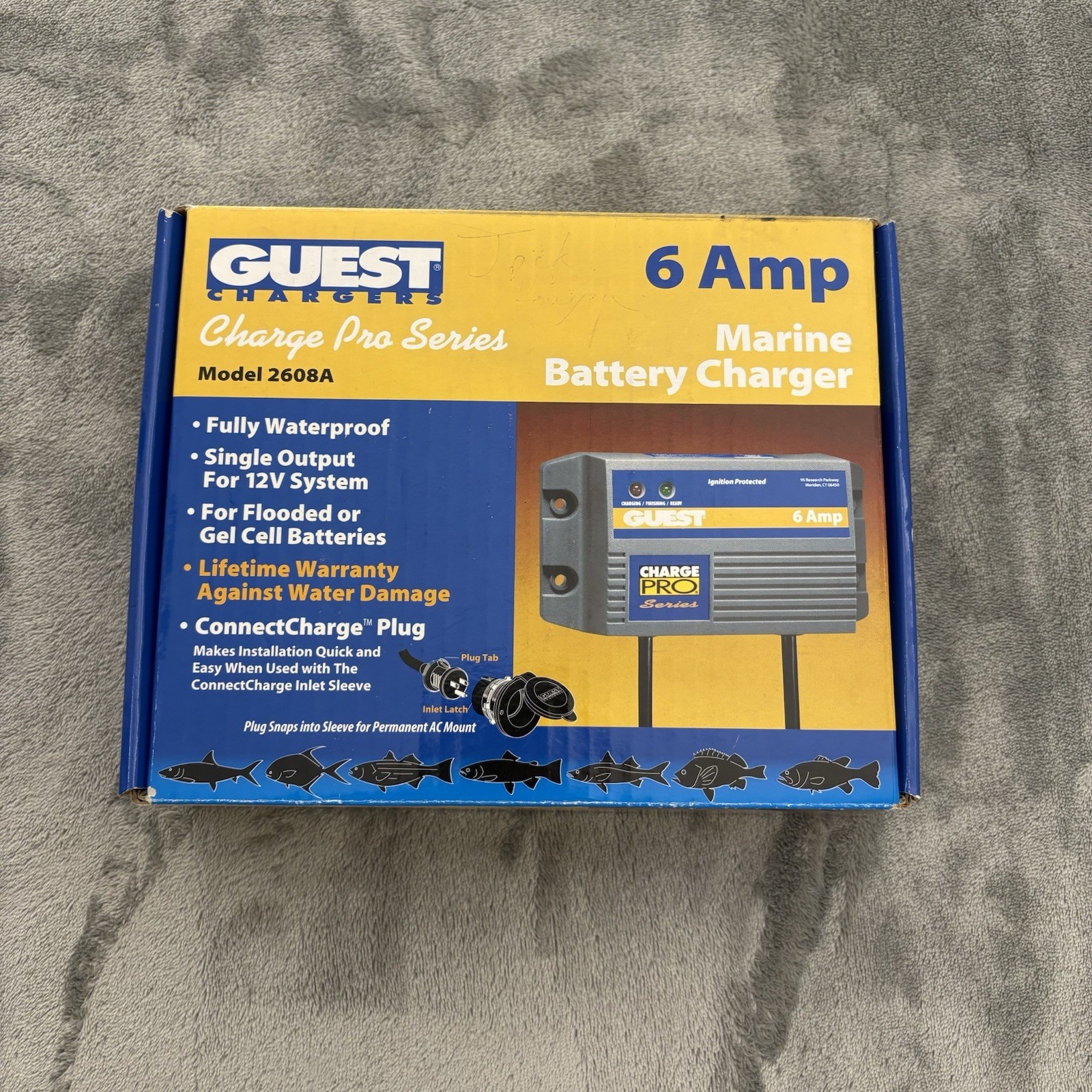 Guest Charger Pro Series 6 Amp Marine Battery Charger Model 2608A 12V