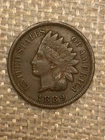 1889 Indian Head Cent: Very Fine VF+ w/Diamonds Visible