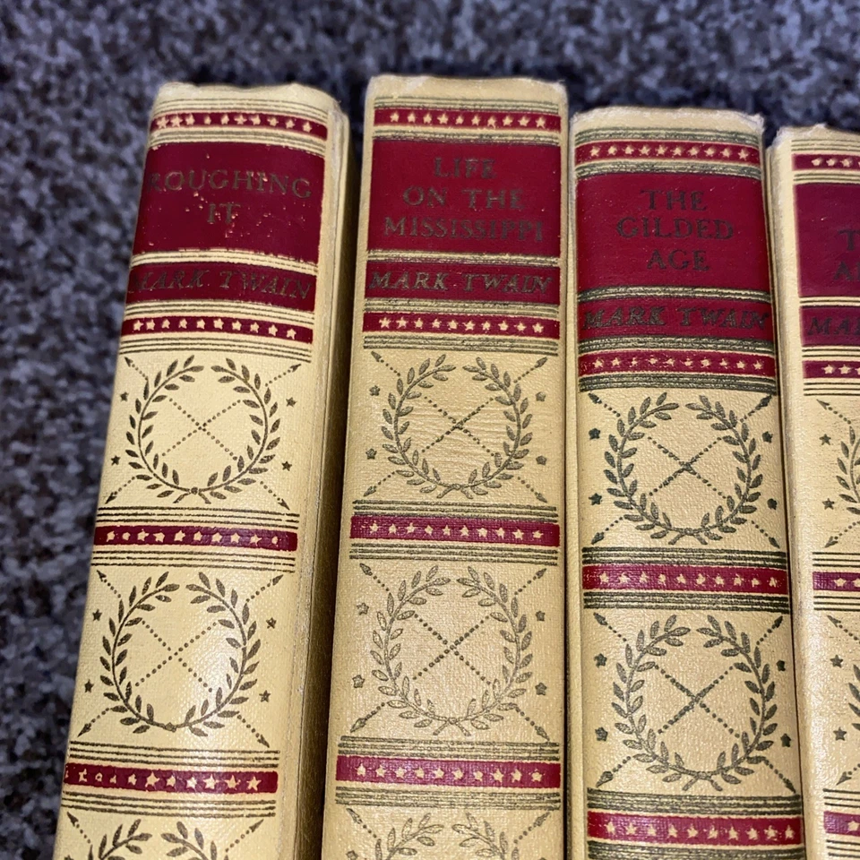 9 BOOKS American Artists Ed Complete Works Mark Twain Vols 6-7, 10-16 VTG 1920s - Image 4 of 4