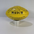 Sherrin Match Leather AFL Football Size 4 Yellow Night Ball Vintage Footy Signed