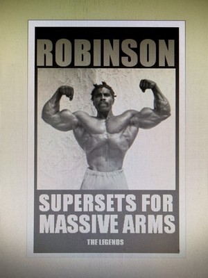 Bodybuilding Powerlifting Robby Robinson Superset Arm Training Rare Booklet 2020