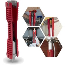 Basin Wrench, Faucet and Sink Installer Tool Multifunctional Plumbing Tool Pi...