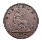 1874 Victoria Farthing — photo from another recent sale