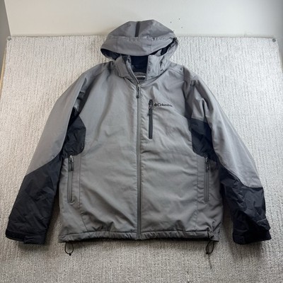 Columbia Bugaboo Omni-Shield Jacket Men s Size Large Softshell Grey Insulated