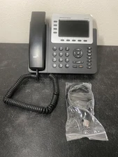 Grandstream GXP2140 4 Line HD Voip PHONE Bluetooth Poe Color, no PA, Used, GOOD!