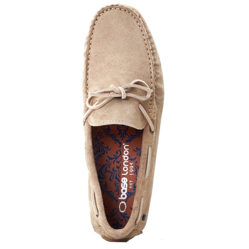 Base London Brooks Camel Leather Male Mens Classic Slip On Shoes - Picture 4 of 6