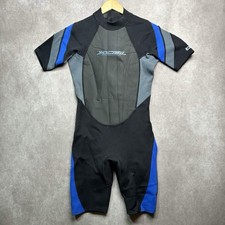 Xcel Men s Large Wetsuit Short Sleeve Back Zip Spring Black Blue