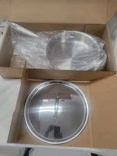 New All Clad Copper Core 5 Ply 3 Qt Saute Pan W/Lid 6403 SS Stainless Steel 