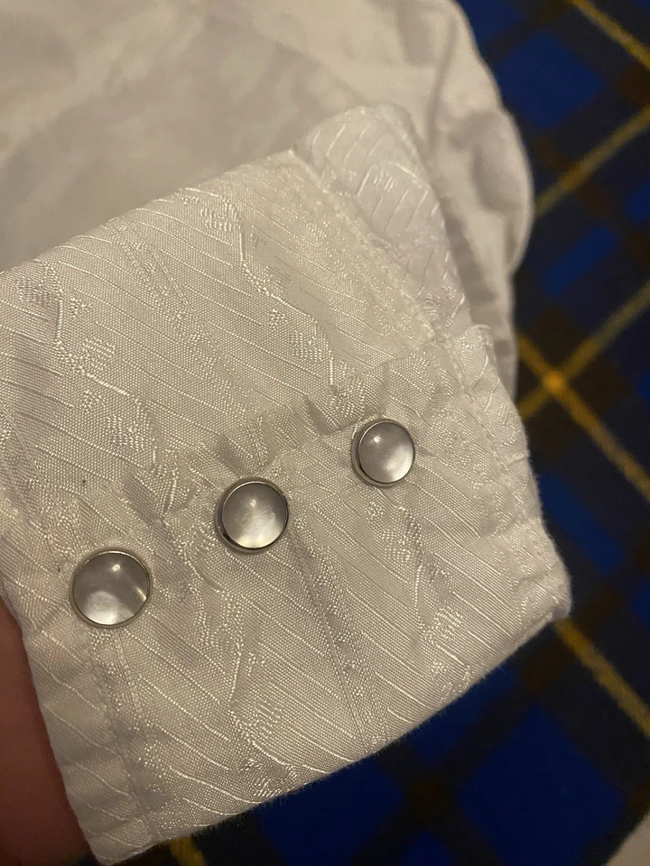 Vintage 1960s Wrangler Western Pearl Snap Button Up Shirt Brocade Size L - Image 4 of 4