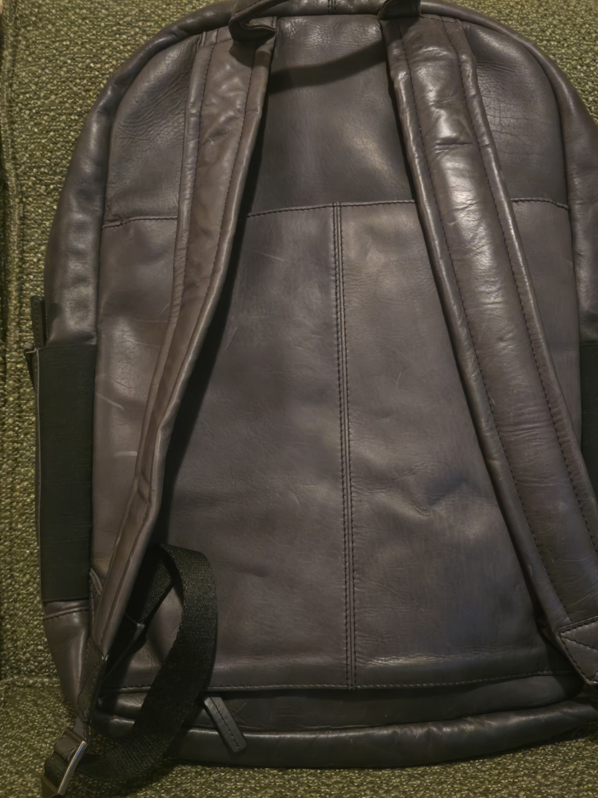 Johnston and Murphy Leather Computer Backpack Gra… - image 6