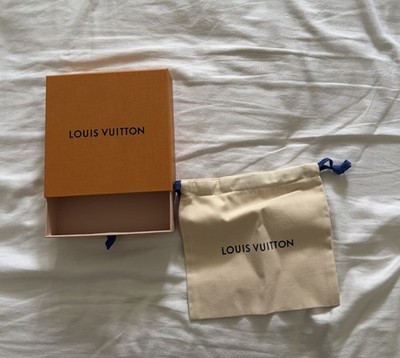 Authentic Louis Vuitton Empty Drawer Style Square Box with Draw string Dust Bag