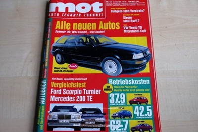 4) MOT 12/1992 - BMW 525i Touring E34 mit 192PS - Mini Cooper 1.3i mit 63PS im T