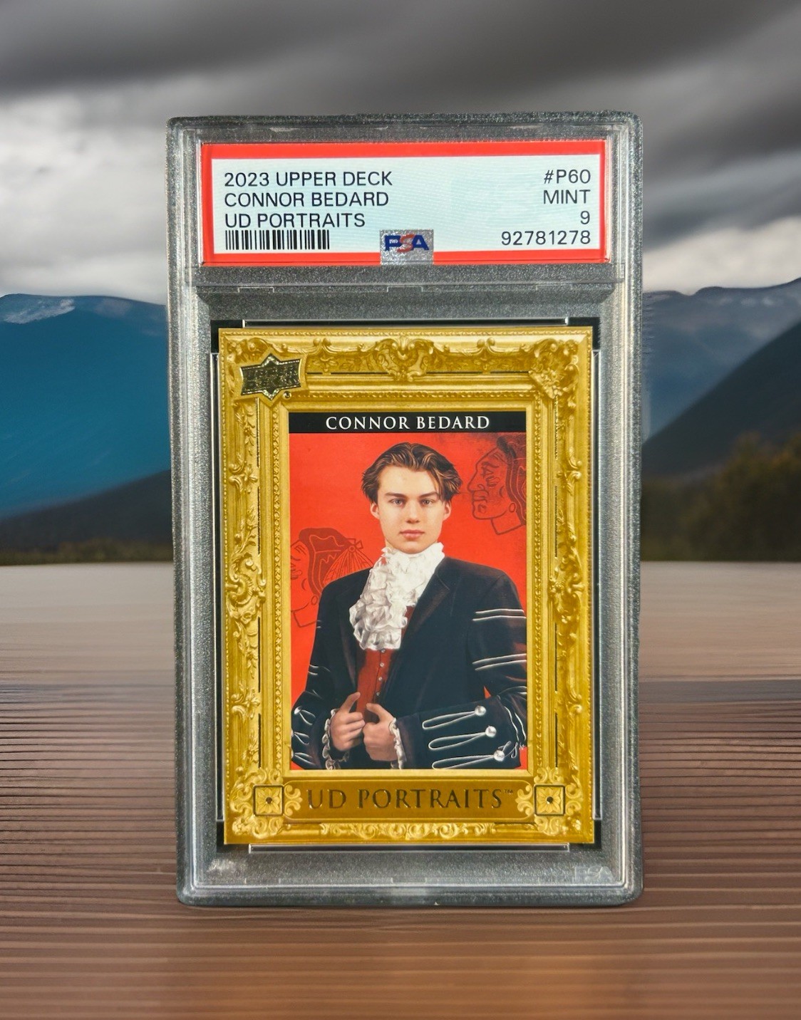 🔥 CONNOR BEDARD 2023 UPPER DECK UD PORTRAITS RC ROOKIE PSA 9 MINT 🔥
