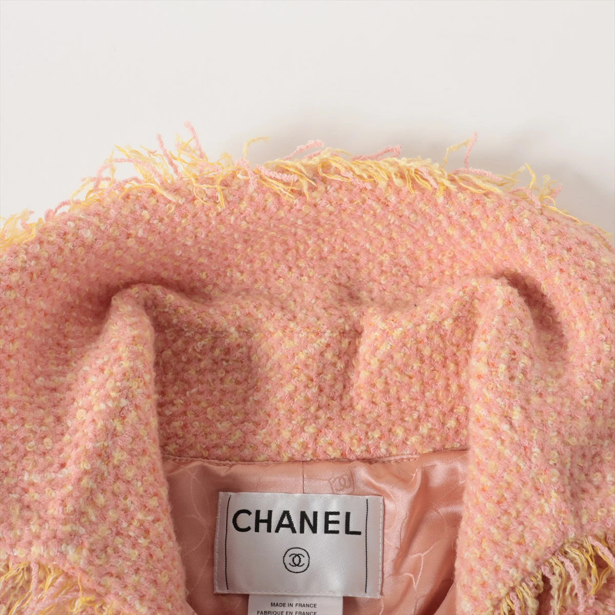 Chanel Coco Button 01A Wool Nylon Jacket Women's … - image 12