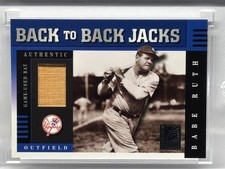 BABE RUTH 2003 Donruss Elite Back to Back Jacks  Game Used Bat #33/100 BB36