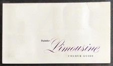 DAIMLER LIMOUSINE Car Colours & Trim Guide Leaflet May 1972 #17/3 (43638) 572/5M