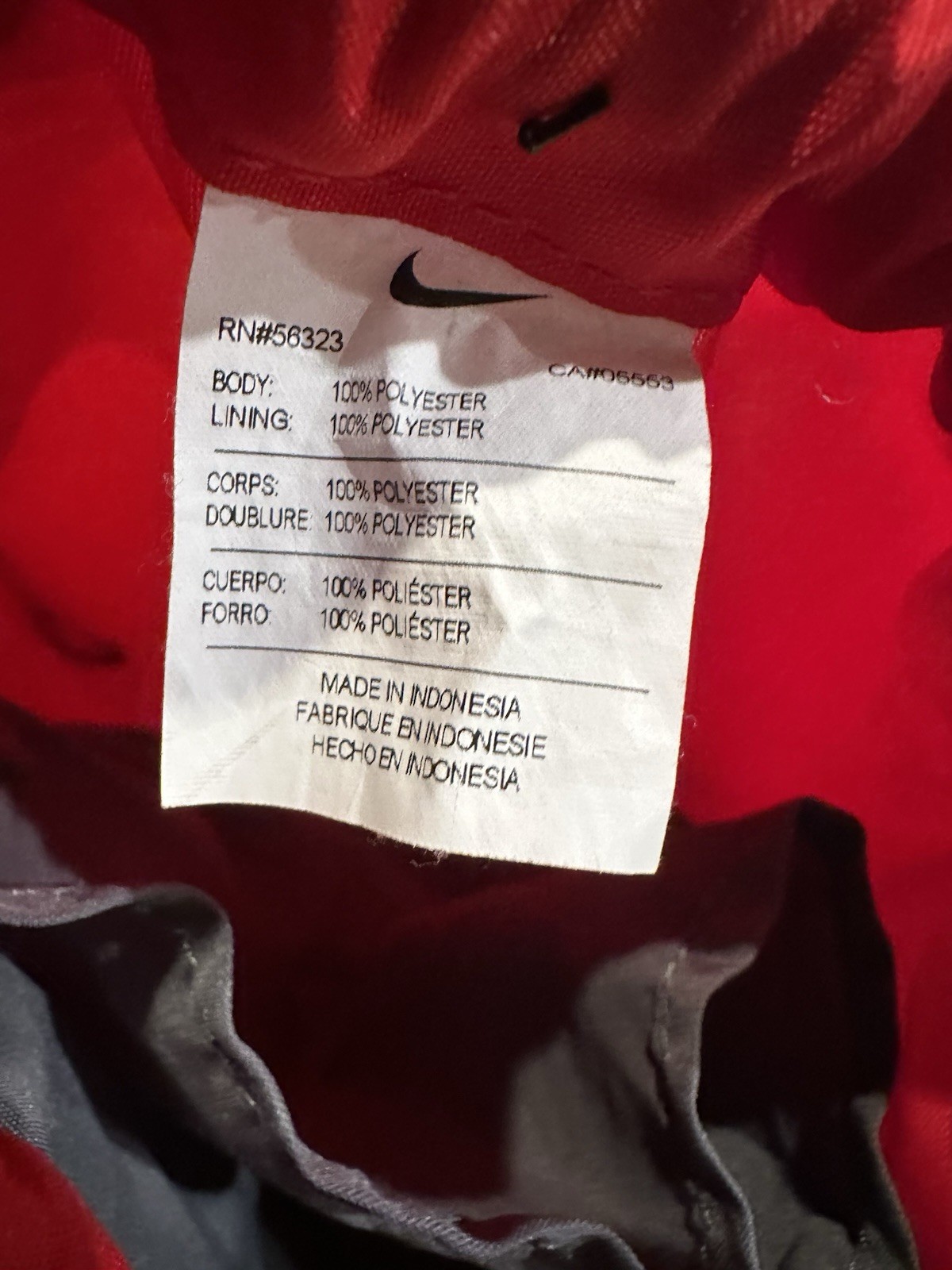 Nike String Bag Drawstring Backpack Gym Sack Bag … - image 4