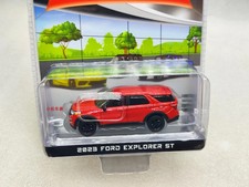 GreenLight 1:64 Exhibition Hall Floor Series 4-2023 Ford Explorer ST -Red Alloy