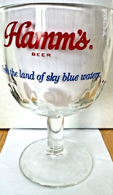 VINTAGE Hamm's Beer Thumbprint Goblet Carnival