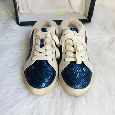I.N.C Youth Sneakers Size 11 M Blue Sparkle Ayra Stars Low Top Casual Shoes