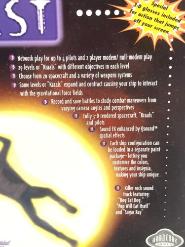 Nihilist PC Game CD-ROM Big Box 1996 Hardcore Games w/ Glasses Vintage - Picture 4 of 7
