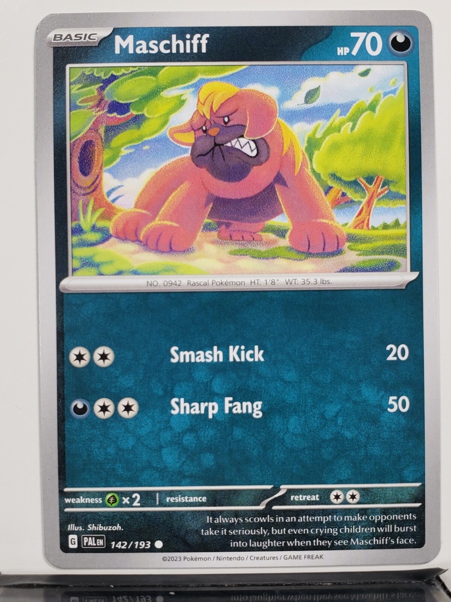 Maschiff 142/193 NM / M - Paldea Evolved Pokemon Card - Shibuzoh